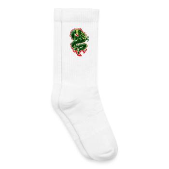 Drachen - Kinder Tennissocken - Weiß - Rechts