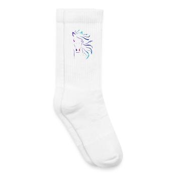 horse - Kids Tennis Socks - white - Right