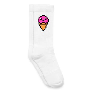 glace - Chaussettes de tennis bio enfant - blanc - Droite