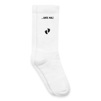 Babyfüße Schwanger Schwangerschaft Statement Mama - Kinder Tennissocken - Weiß - Rechts