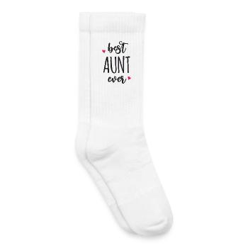 Best Aunt Ever - Kids Tennis Socks - white - Right
