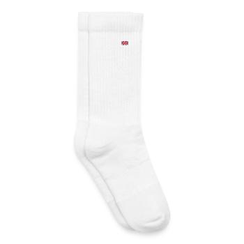 Landy parce que la Terre n’est pas plate - Chaussettes de tennis bio enfant - blanc - Droite