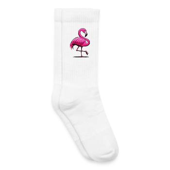 Flamingo - Kids Tennis Socks - white - Right