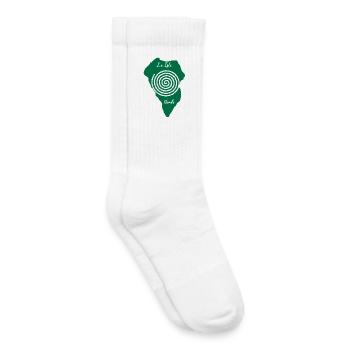 La Isla Verde La Palma Umriss Spiralzeichnung - Kinder Tennissocken - Weiß - Rechts