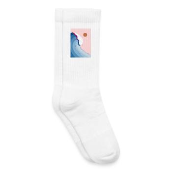 Dance with the waves 2 - Kinder Tennissocken - Weiß - Rechts