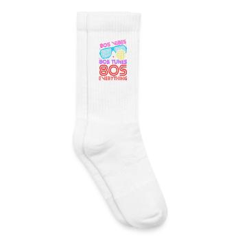 Ambiance des années 80 Mélodies Tout - Chaussettes de tennis bio enfant - blanc - Droite