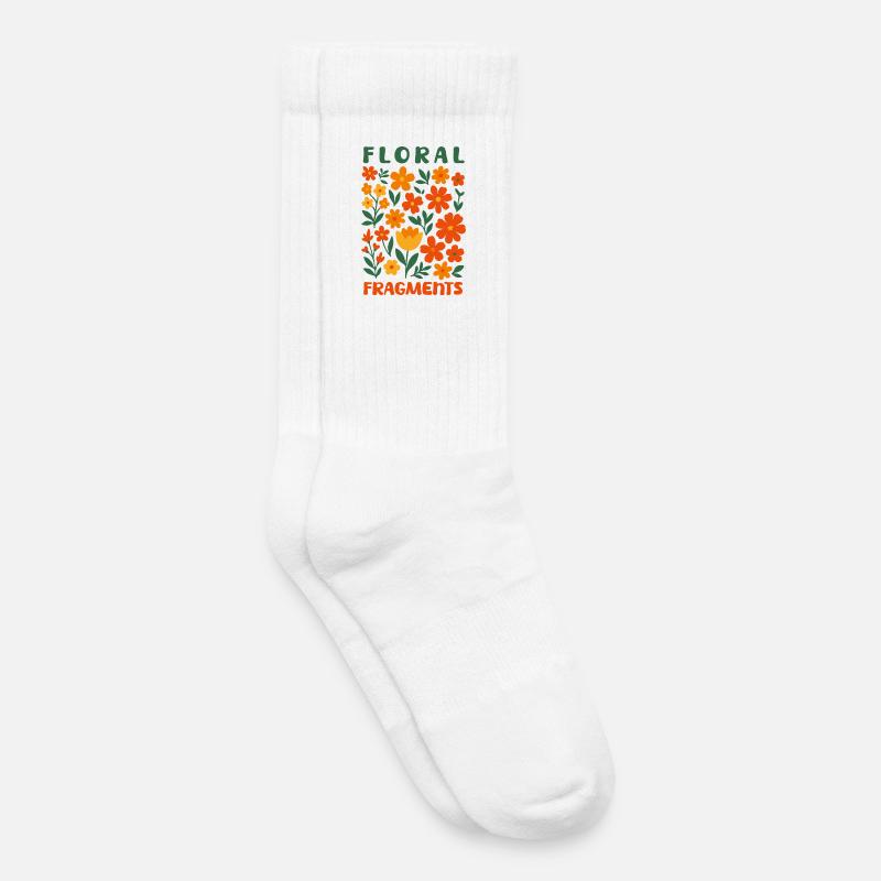 Blütenfragmente von helfspawn - Kinder Tennissocken - Weiß