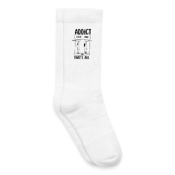Addict au café  - Chaussettes de tennis bio enfant - blanc - Droite