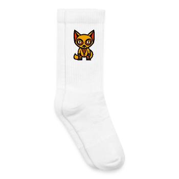 Fuchs Halloween Comic Lustig - Kinder Tennissocken - Weiß - Rechts