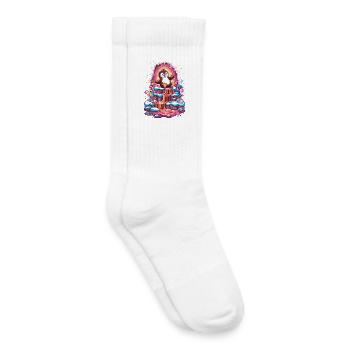 Penguin on sugar island - Kids Tennis Socks - white - Right