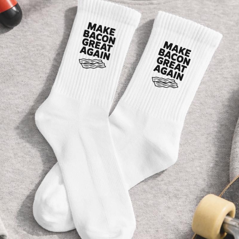 Make Bacon Great Again Kids Tennis Socks