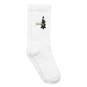 Weniger reden, mehr Wandern - Kinder Tennissocken - Weiß - Rechts