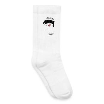 I'm good, I'm good man - ironic - Kids Tennis Socks - white - Right