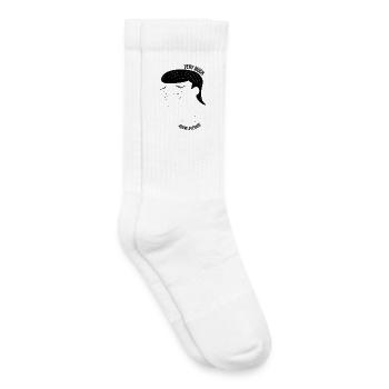 Very much above average man - Kids Tennis Socks - white - Right