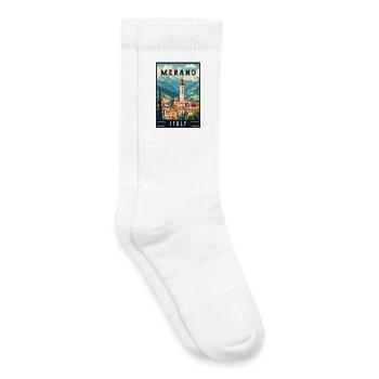 Experience Breathtaking Merano in Italy - Kids Tennis Socks - white - Right