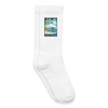 Découvrez la Mooréa tropicale en Polynésie française - Chaussettes de tennis bio enfant - blanc - Droite