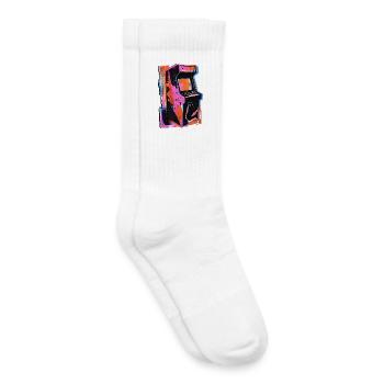 Machine de jeu Retro Wave Gamer - Chaussettes de tennis bio enfant - blanc - Droite