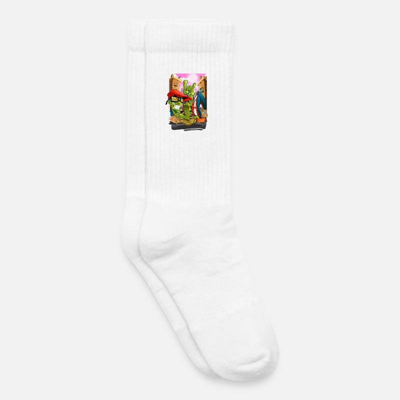 Breakdance - Kinder Tennissocken - Weiß