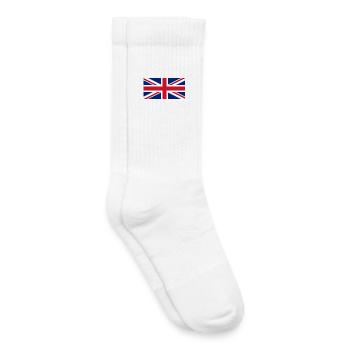 drapeau Angleterre - Chaussettes de tennis bio enfant - blanc - Droite