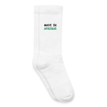 Made in AFRIQUE ! - Chaussettes de tennis bio enfant - blanc - Droite