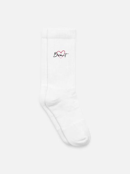 Braut Herz Junggesellinnenabschied - Kinder Tennissocken - Weiß