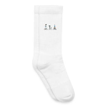 Artistic cycling, artistic cycling, indoor cycling - Kids Tennis Socks - white - Right