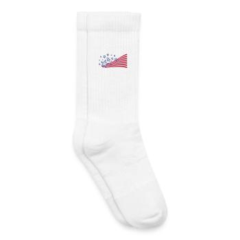 USA flag - Kids Tennis Socks - white - Right