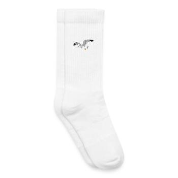 mouette - Chaussettes de tennis bio enfant - blanc - Droite
