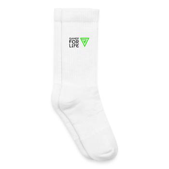Sweatshirt vestes T-shirt blousons de gym - Chaussettes de tennis bio enfant - blanc - Droite