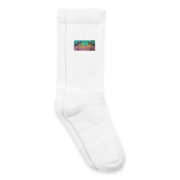 Bouclier vintage Ljubljana Yougoslavie - Chaussettes de tennis bio enfant - blanc - Droite