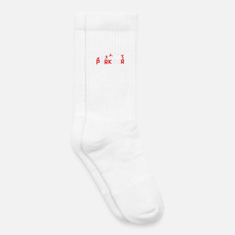 Evolution of Running Sequence Design - Kids Tennis Socks - white
