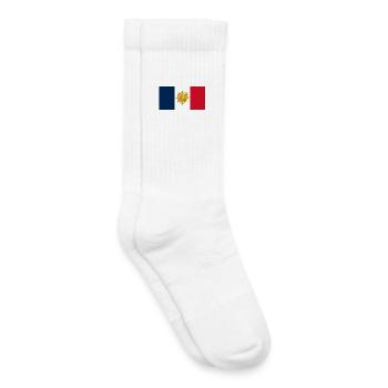 Show off your colors – France - Kids Tennis Socks - white - Right