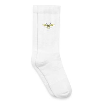 Teigne des plumes - Chaussettes de tennis bio enfant - blanc - Droite