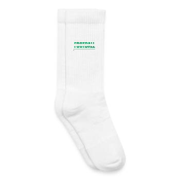Football my sport my passion green - Chaussettes de tennis bio enfant - blanc - Droite