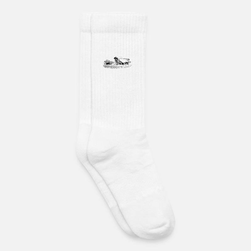 Moissonneuse-batteuse 600 - Chaussettes de tennis bio enfant - blanc