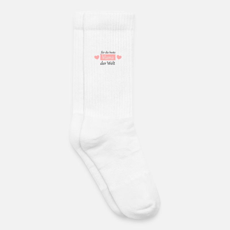 Muttertags Geschenk Mutter Muttertag Geschenkidee  - Kinder Tennissocken - Weiß