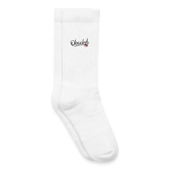 Obachd - Chaussettes de tennis bio enfant - blanc - Droite