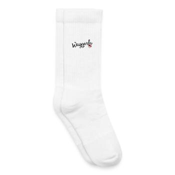Waggerla - Chaussettes de tennis bio enfant - blanc - Droite
