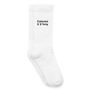 Catania Italy - Stylish prints - Kids Tennis Socks - white - Right