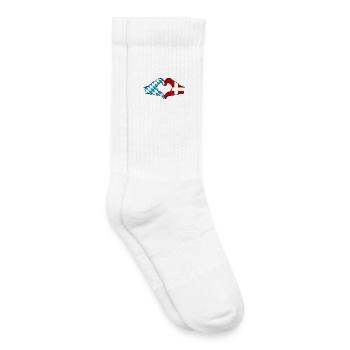 Bayern Dänemark Flagge Hände Herzform - Kinder Tennissocken - Weiß - Rechts