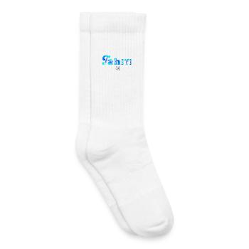 Tahiti (lagon bleu) - Chaussettes de tennis bio enfant - blanc - Droite