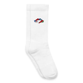 Serbia Namibia Flag Heart - Kids Tennis Socks - white - Right