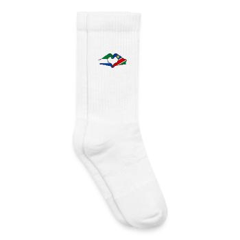 Sierra Leone Namibia Flag Hands Heart - Kids Tennis Socks - white - Right