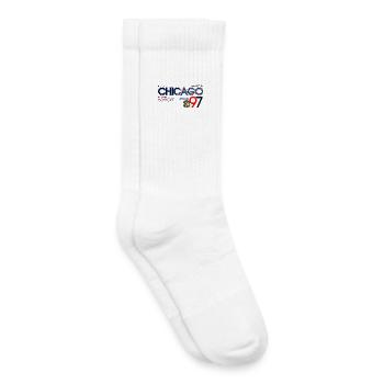 Urban College Sport Style Design - Kinder Tennissocken - Weiß - Rechts