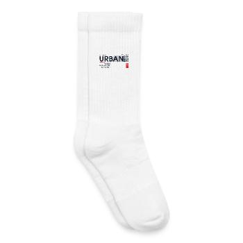 Horizon urbain en denim - Chaussettes de tennis bio enfant - blanc - Droite