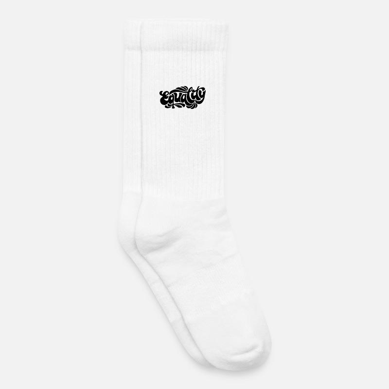 Equality – Feminist Statement Design - Kids Tennis Socks - white