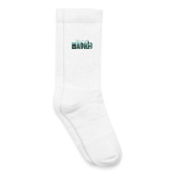 Je suis tombé amoureux de Madrid - Spain Fun - Chaussettes de tennis bio enfant - blanc - Droite