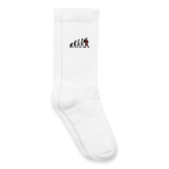 witziges Weihnachtsmann T-Shirt Weihnachtsgeschenk - Kinder Tennissocken - Weiß - Rechts