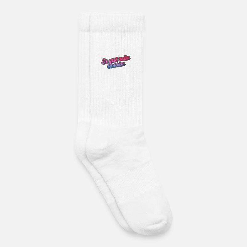 Es gut sein lassen. - Kinder Tennissocken - Weiß