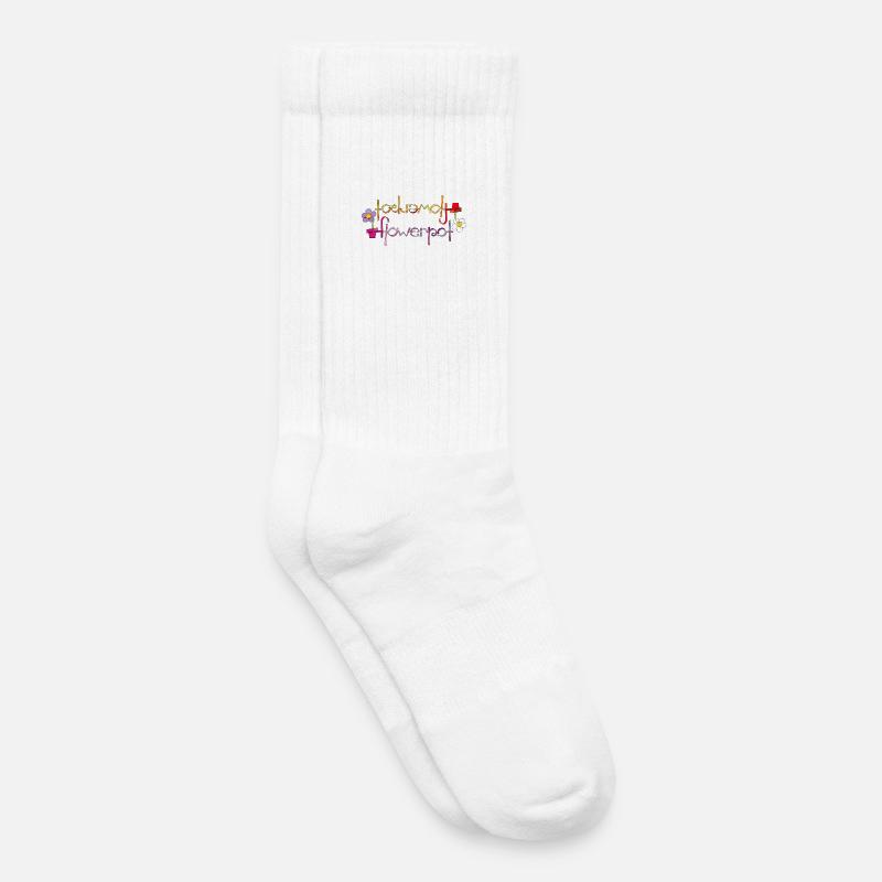 Blumentopf - Kinder Tennissocken - Weiß